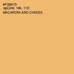 #F0BA70 - Macaroni and Cheese Color Image